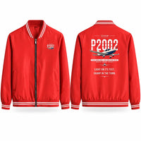 Thumbnail for Tecnam P2002 Sierra MkII Stylish Jackets - Baseball Collar - Original - Red