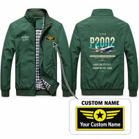 Thumbnail for Tecnam P2002 Sierra MkII Stylish Jackets - Stand Collar - Original + Name - Green