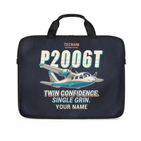Thumbnail for Tecnam P2006T - Cartoon + Name - Laptop Bag