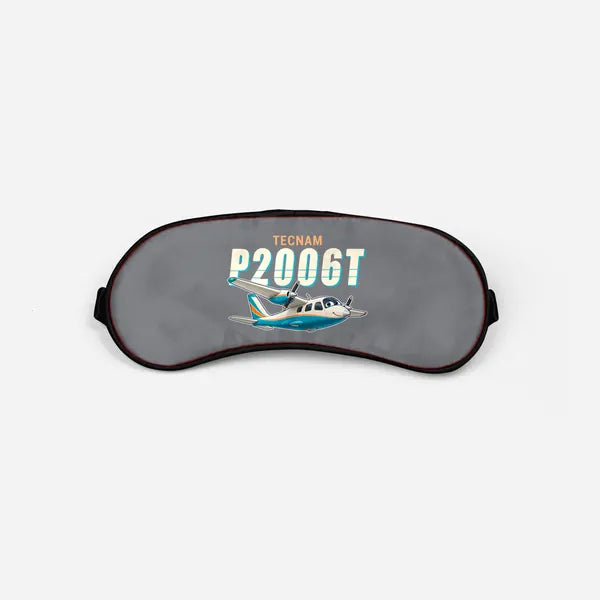 Tecnam P2006T - Cartoon - Sleep Mask - Gray