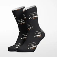 Thumbnail for Tecnam P2006T - Heritage + Name - Socks - Black