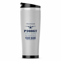 Thumbnail for Tecnam P2006T - Heritage + Name - Stainless Steel (No Holder) - Light Gray