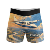 Thumbnail for Tecnam P2006T - Men Boxers - 3D + Name - Full Print