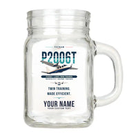 Thumbnail for Tecnam P2006T - Original + Name - Cocktail Glass (Mason Jar)