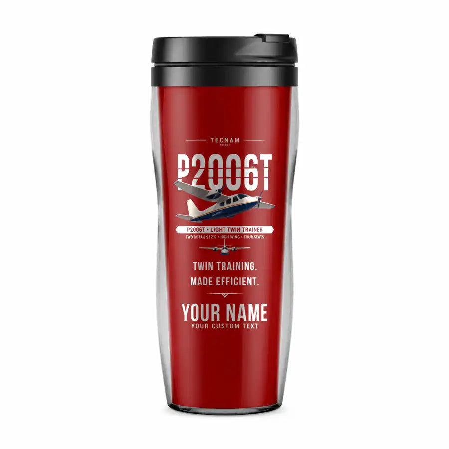 Tecnam P2006T - Original + Name - Plastic (No Holder) - Red