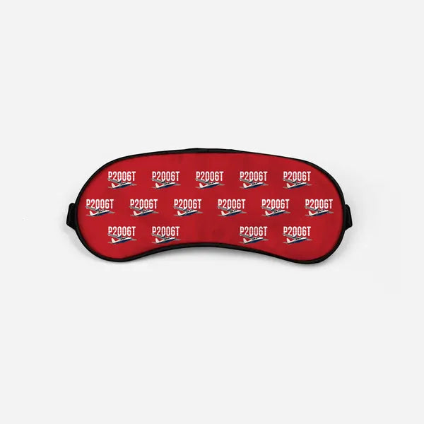 Tecnam P2006T - Original Pattern - Sleep Mask - Red