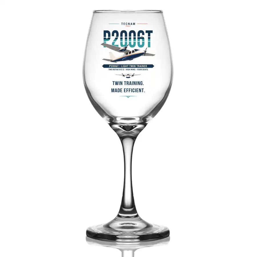 Tecnam P2006T - Original - Wine Glass