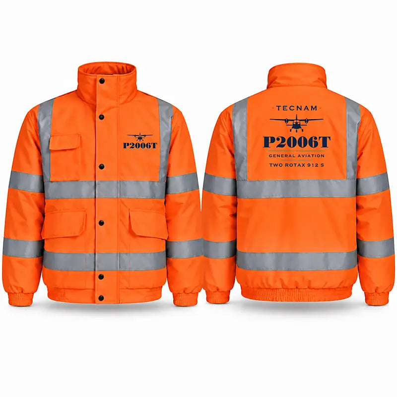 Tecnam P2006T Reflective Winter Jackets - Heritage - Orange