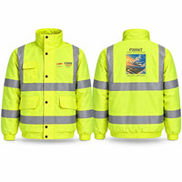 Thumbnail for Tecnam P2006T Reflective Winter Jackets - Poster - Fluorescent Yellow
