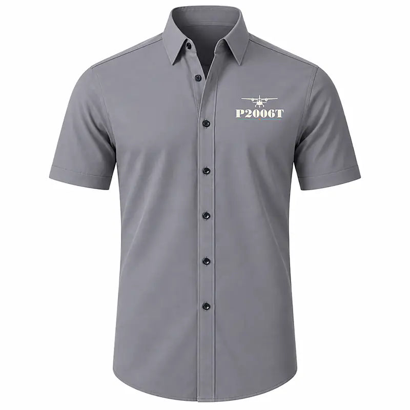 Tecnam P2006T - Short Sleeve Shirt - Heritage - Gray