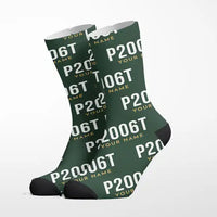 Thumbnail for Tecnam P2006T - Socks - Alpine Green + Name