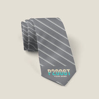 Thumbnail for Tecnam P2006T - Stripe + Name - Tie - Gray