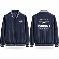 Thumbnail for Tecnam P2006T Stylish Jackets - Baseball Collar - Heritage - Navy Blue