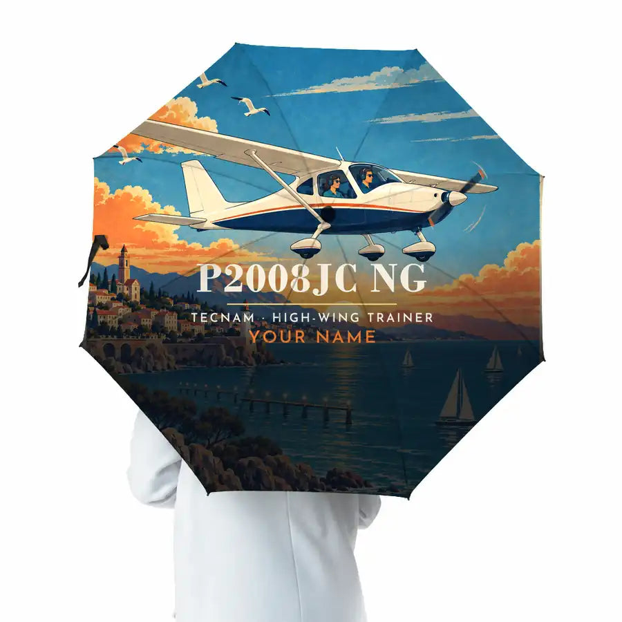 Tecnam P2008JC NG - 3D + Name - Umbrella