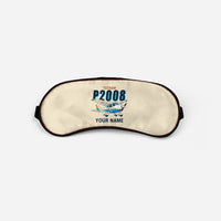 Thumbnail for Tecnam P2008JC NG - Cartoon + Name - Sleep Mask - Beige
