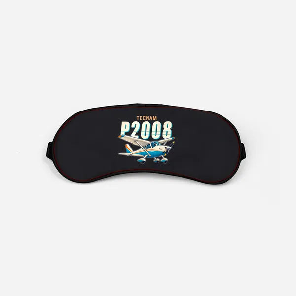 Tecnam P2008JC NG - Cartoon - Sleep Mask - Black