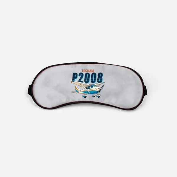Tecnam P2008JC NG - Cartoon - Sleep Mask - Light Gray