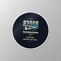 Thumbnail for Tecnam P2008JC NG - Original - Circle Sticker - Close-up