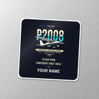 Thumbnail for Tecnam P2008JC NG - Original + Name - Square Sticker - Close-up