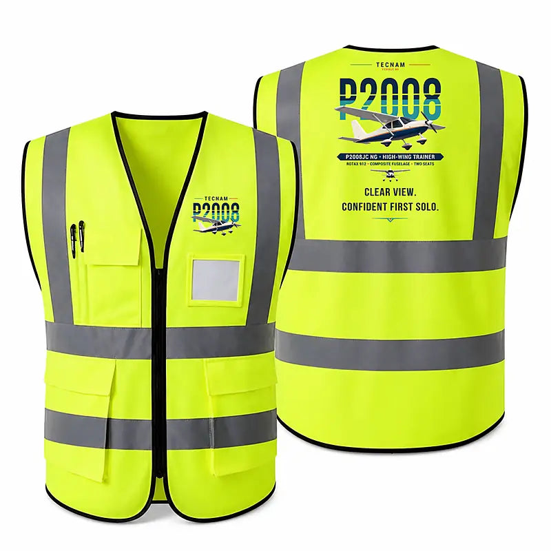 Tecnam P2008JC NG - Original - Reflective Vest - Fluorescent Green