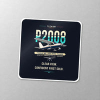 Thumbnail for Tecnam P2008JC NG - Original - Square Sticker - Close-up