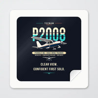 Thumbnail for Tecnam P2008JC NG - Original - Square Sticker - Peel