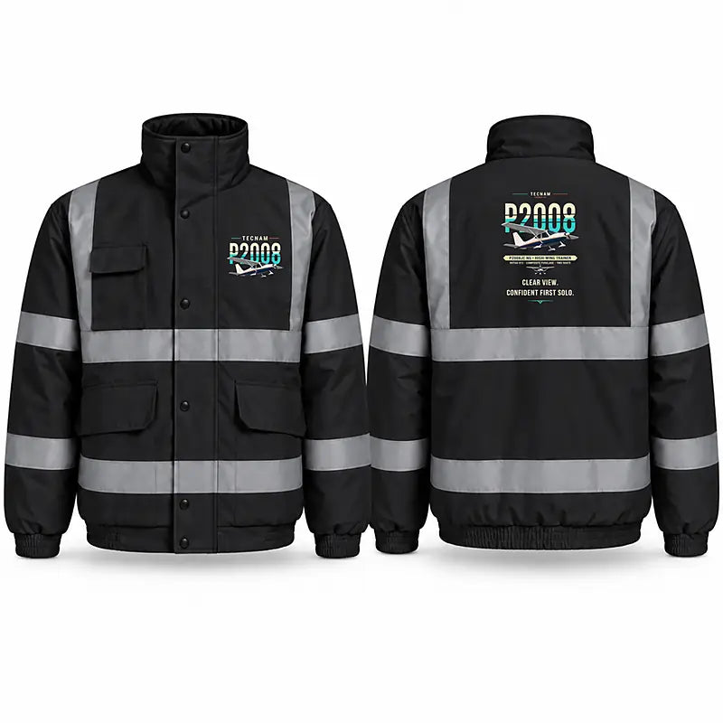 Tecnam P2008JC NG Reflective Winter Jackets - Original - Black