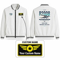 Thumbnail for Tecnam P2008JC NG Stylish Jackets - Baseball Collar - Original + Name - White
