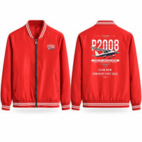 Thumbnail for Tecnam P2008JC NG Stylish Jackets - Baseball Collar - Original - Red