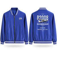 Thumbnail for Tecnam P2008JC NG Stylish Jackets - Baseball Collar - Original - Royal Blue