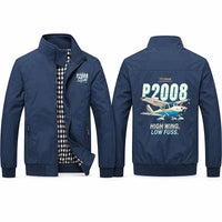 Thumbnail for Tecnam P2008JC NG Stylish Jackets - Stand Collar - Cartoon - Navy Blue