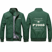 Thumbnail for Tecnam P2008JC NG Stylish Jackets - Stand Collar - Heritage - Green