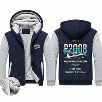 Thumbnail for Tecnam P2008JC NG Zipped Sweatshirts - Original - Navy & Gray