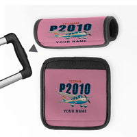 Thumbnail for Tecnam P2010 - Cartoon + Name - Luggage Handle Cover - Pink
