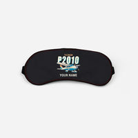 Thumbnail for Tecnam P2010 - Cartoon + Name - Sleep Mask - Black