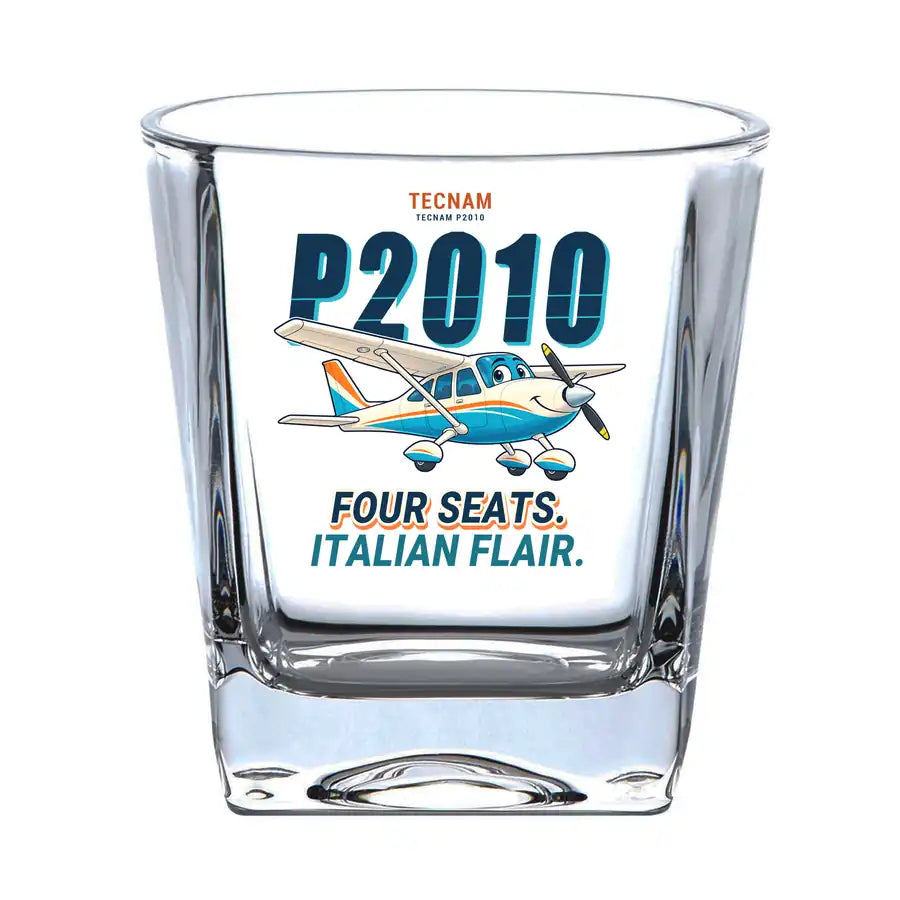 Tecnam P2010 - Cartoon - Whiskey Glass