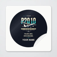 Thumbnail for Tecnam P2010 - Original + Name - Circle Sticker - Peel