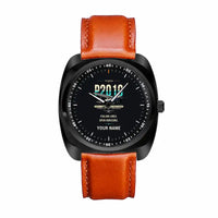 Thumbnail for Tecnam P2010 - Original + Name - Luxury Cushion - Black and Light Brown Strap