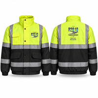 Thumbnail for Tecnam P2010 Reflective Winter Jackets - Original - Fluorescent Yellow & Navy