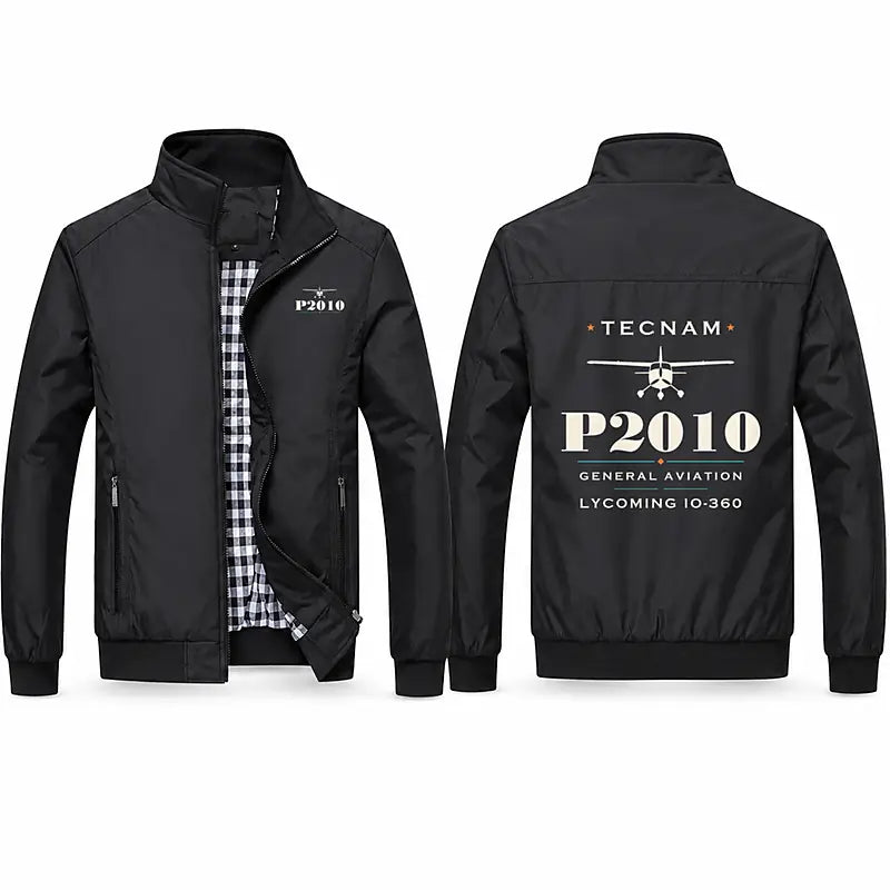 Tecnam P2010 Stylish Jackets - Stand Collar - Heritage - Black