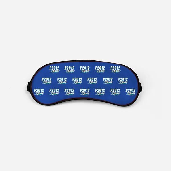 Tecnam P2012 STOL - Cartoon Pattern - Sleep Mask - Blue