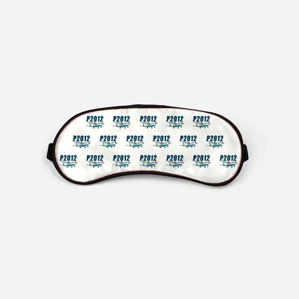 Tecnam P2012 STOL - Cartoon Pattern - Sleep Mask - White