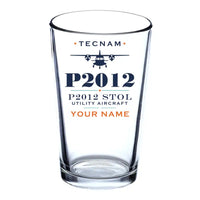 Thumbnail for Tecnam P2012 STOL - Heritage + Name - Beer & Water Glass