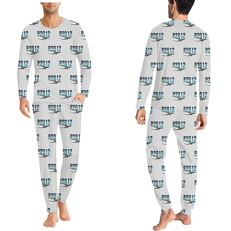 Tecnam P2012 STOL - Men Pajamas - Original Pattern - Light Gray