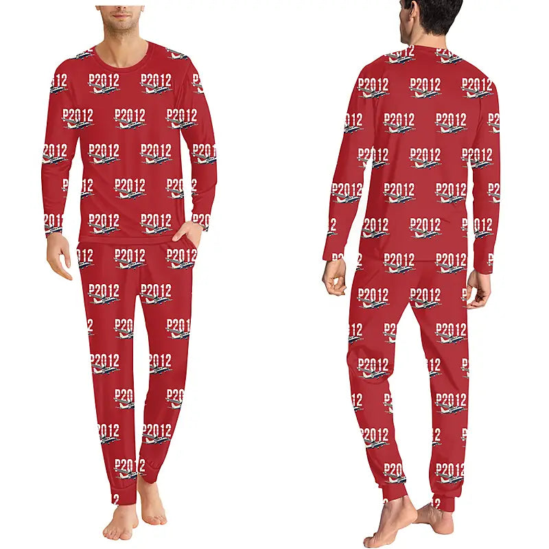 Tecnam P2012 STOL - Men Pajamas - Original Pattern - Red