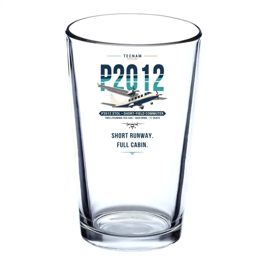 Tecnam P2012 STOL - Original - Beer & Water Glass