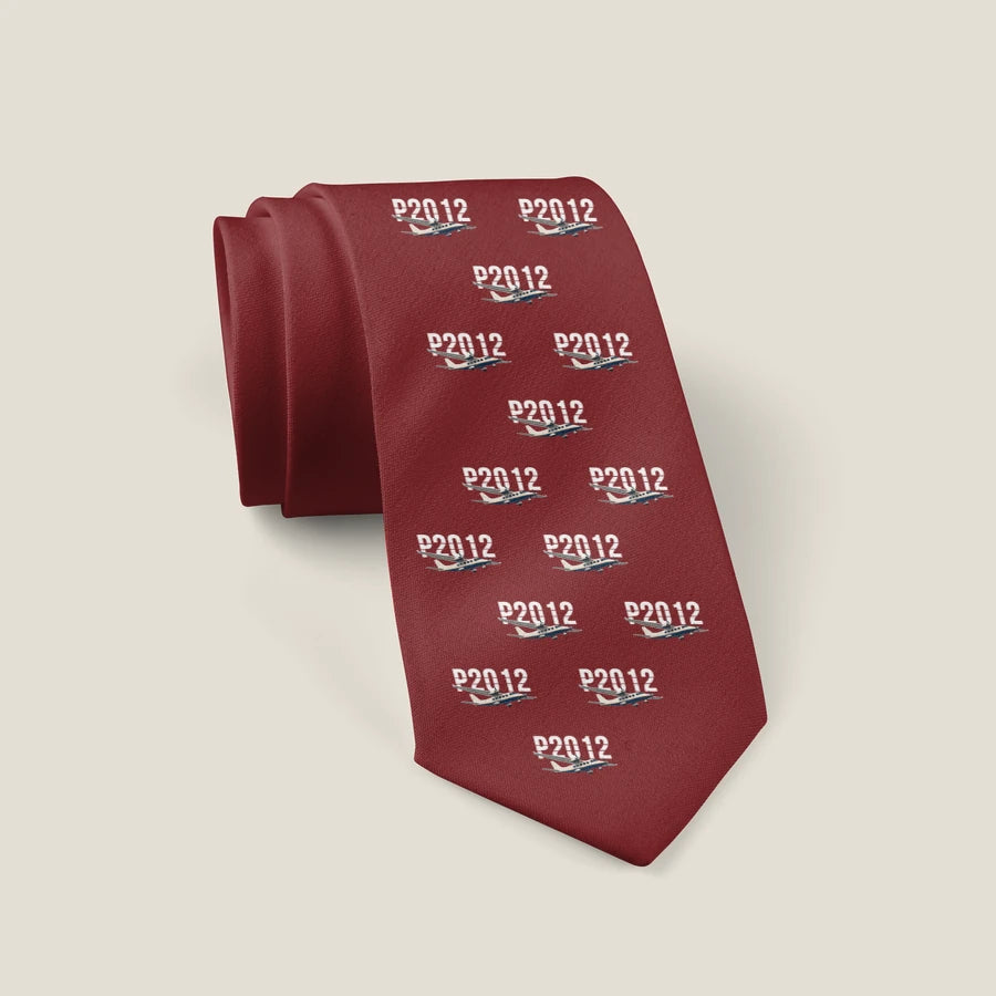 Tecnam P2012 STOL - Original Pattern - Tie - Dark Red