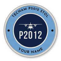 Thumbnail for Tecnam P2012 STOL Patches - Circle + Name - Sky Navy