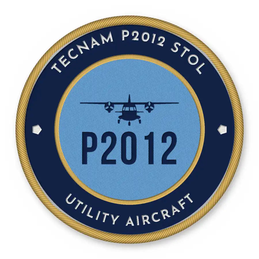 Tecnam P2012 STOL Patches - Circle - Navy Sky