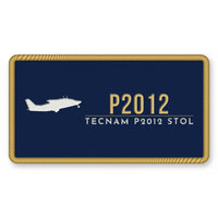 Thumbnail for Tecnam P2012 STOL Patches - Rectangle - Navy Gold